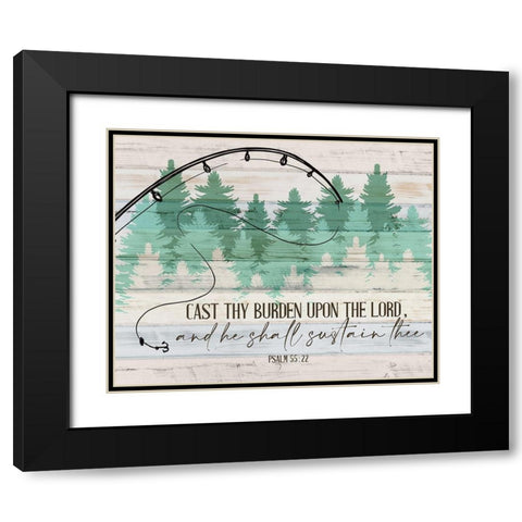 Cast Black Modern Wood Framed Art Print with Double Matting by Allen, Kimberly