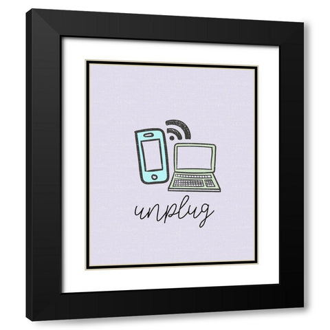 Mindfulness 2 Black Modern Wood Framed Art Print with Double Matting by Allen, Kimberly