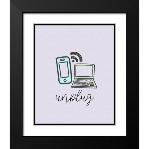 Mindfulness 2 Black Modern Wood Framed Art Print with Double Matting by Allen, Kimberly
