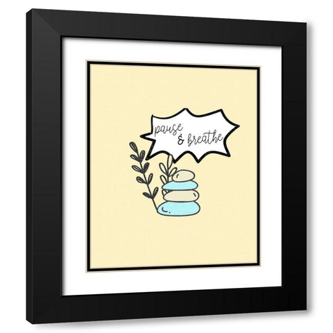 Mindfulness 5 Black Modern Wood Framed Art Print with Double Matting by Allen, Kimberly