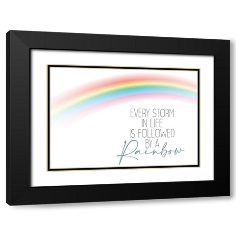 Every Storm Black Modern Wood Framed Art Print with Double Matting by Allen, Kimberly