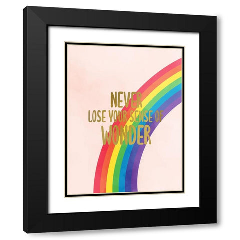 Never Loose V2 Black Modern Wood Framed Art Print with Double Matting by Allen, Kimberly