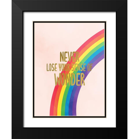 Never Loose V2 Black Modern Wood Framed Art Print with Double Matting by Allen, Kimberly