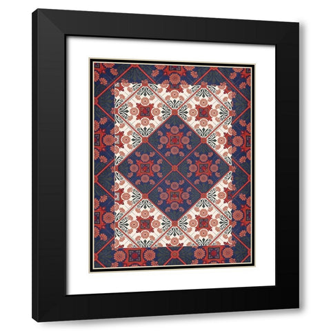 Moroccan 2 Black Modern Wood Framed Art Print with Double Matting by Allen, Kimberly