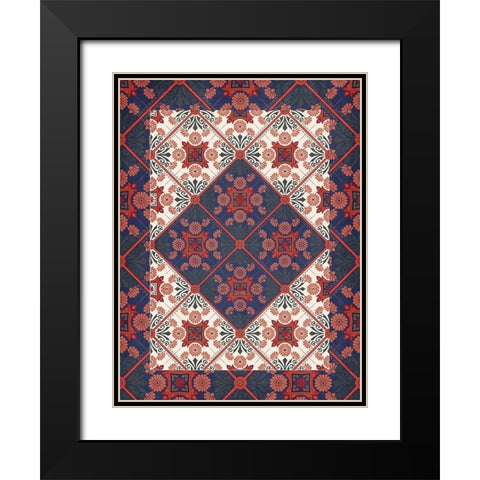 Moroccan 2 Black Modern Wood Framed Art Print with Double Matting by Allen, Kimberly