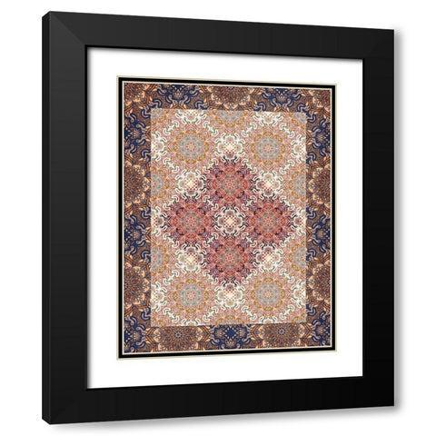 Moroccan 3 Black Modern Wood Framed Art Print with Double Matting by Allen, Kimberly