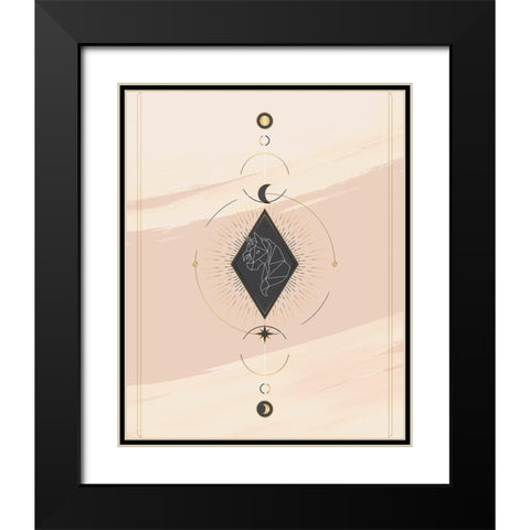 Tarot 1 Black Modern Wood Framed Art Print with Double Matting by Allen, Kimberly