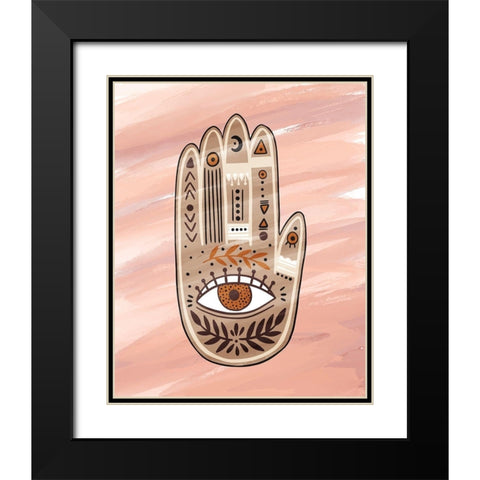 Palmistry 2 Black Modern Wood Framed Art Print with Double Matting by Allen, Kimberly