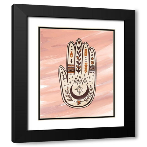 Palmistry 3 Black Modern Wood Framed Art Print with Double Matting by Allen, Kimberly