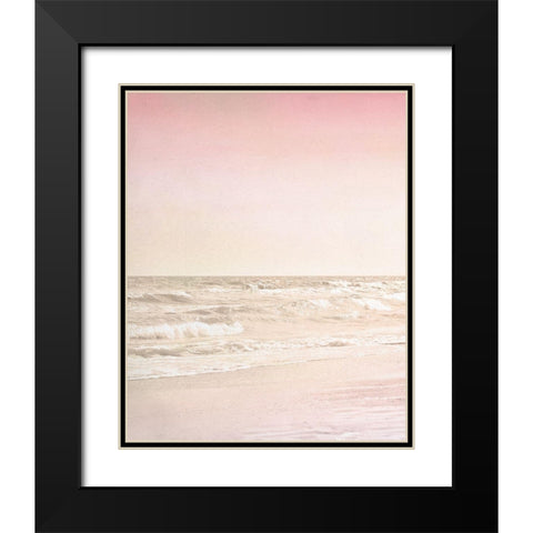 Beach Pink 1 Black Modern Wood Framed Art Print with Double Matting by Allen, Kimberly
