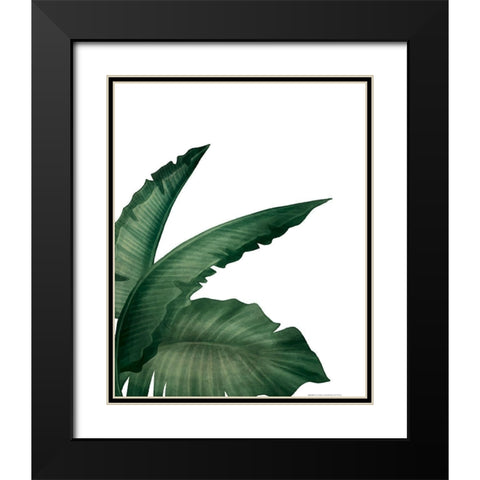 Palms 1 Black Modern Wood Framed Art Print with Double Matting by Allen, Kimberly