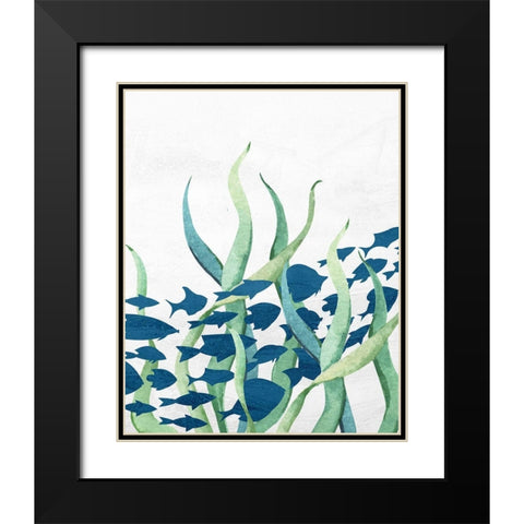 Bayside 7 Black Modern Wood Framed Art Print with Double Matting by Allen, Kimberly