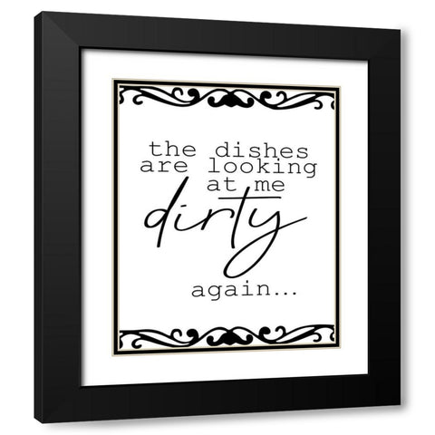 The Dishes Black Modern Wood Framed Art Print with Double Matting by Allen, Kimberly