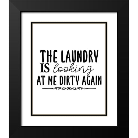 Dirty Black Modern Wood Framed Art Print with Double Matting by Allen, Kimberly