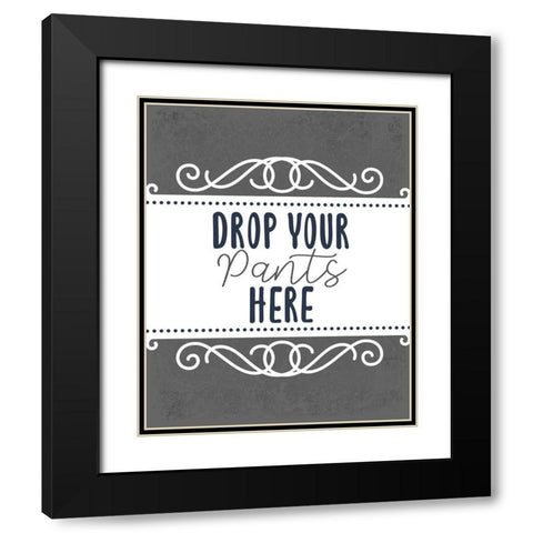 Laundry Today 2 Black Modern Wood Framed Art Print with Double Matting by Allen, Kimberly