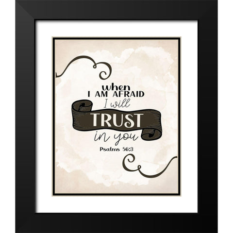 When I Am Black Modern Wood Framed Art Print with Double Matting by Allen, Kimberly