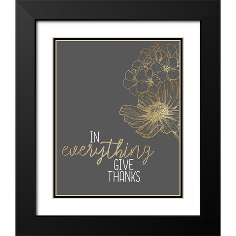 In Everything Black Modern Wood Framed Art Print with Double Matting by Allen, Kimberly