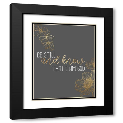 Still Black Modern Wood Framed Art Print with Double Matting by Allen, Kimberly
