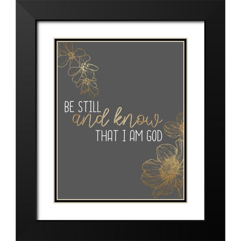 Still Black Modern Wood Framed Art Print with Double Matting by Allen, Kimberly