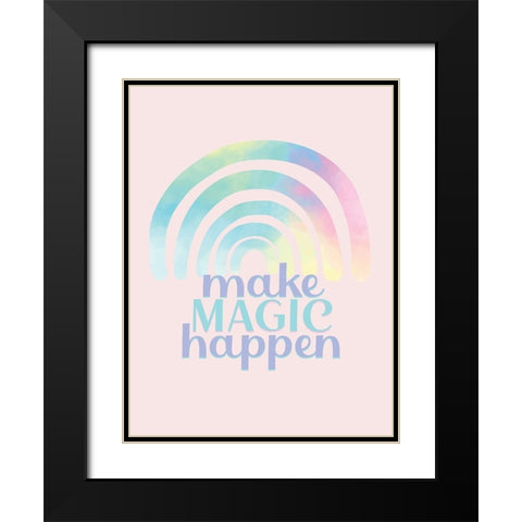Make Magic Black Modern Wood Framed Art Print with Double Matting by Allen, Kimberly