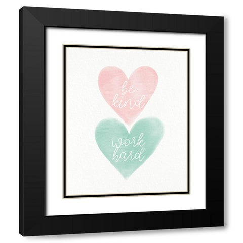 Be Strong 2 Black Modern Wood Framed Art Print with Double Matting by Allen, Kimberly