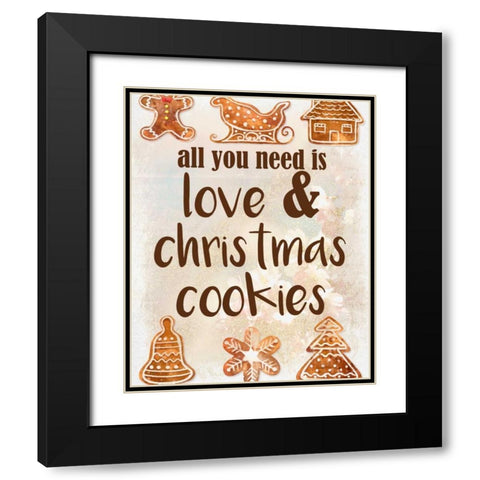 All you Need Black Modern Wood Framed Art Print with Double Matting by Allen, Kimberly