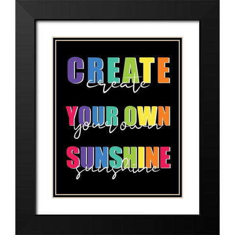 Create Black Modern Wood Framed Art Print with Double Matting by Allen, Kimberly