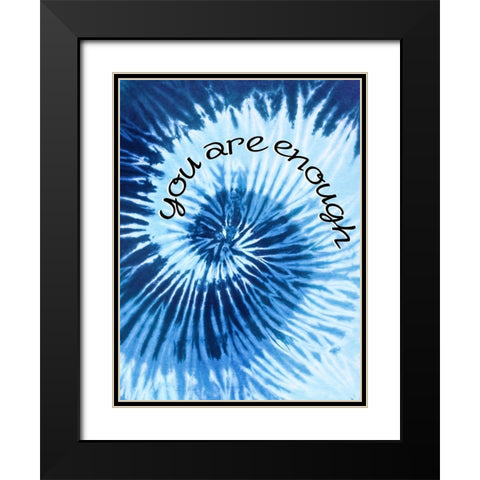 Enough Black Modern Wood Framed Art Print with Double Matting by Allen, Kimberly