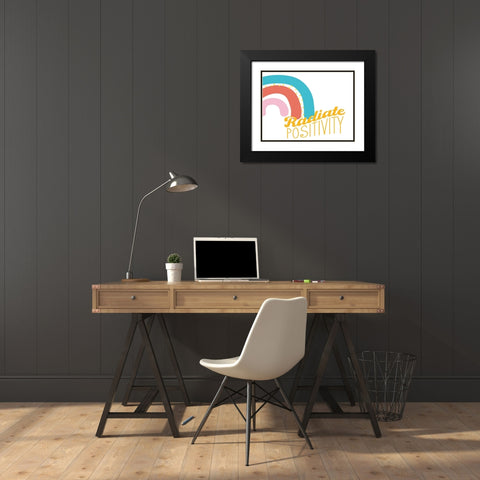 Radiate Black Modern Wood Framed Art Print with Double Matting by Allen, Kimberly