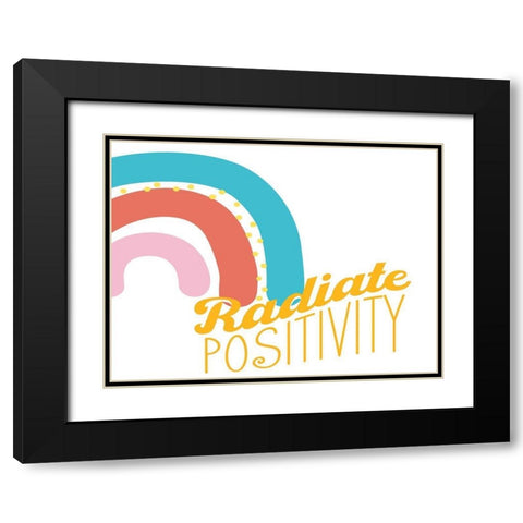Radiate Black Modern Wood Framed Art Print with Double Matting by Allen, Kimberly