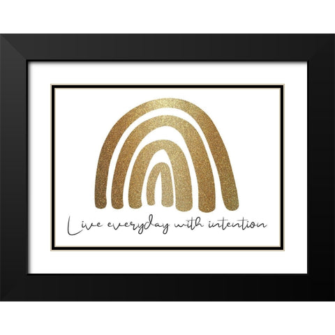 Live Everyday Black Modern Wood Framed Art Print with Double Matting by Allen, Kimberly