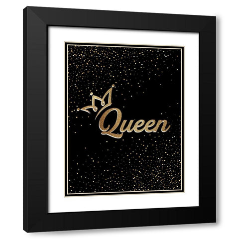 Queen Black Modern Wood Framed Art Print with Double Matting by Allen, Kimberly