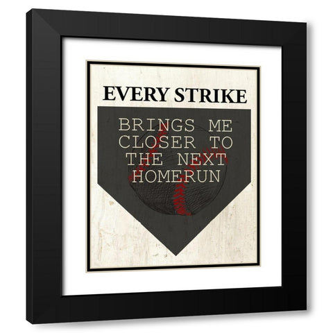 Every Strike Black Modern Wood Framed Art Print with Double Matting by Allen, Kimberly