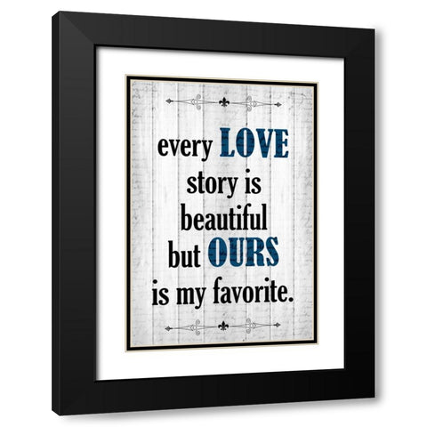 Every Love 2 Black Modern Wood Framed Art Print with Double Matting by Allen, Kimberly