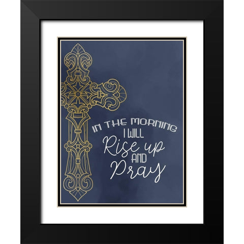 Rise Black Modern Wood Framed Art Print with Double Matting by Allen, Kimberly