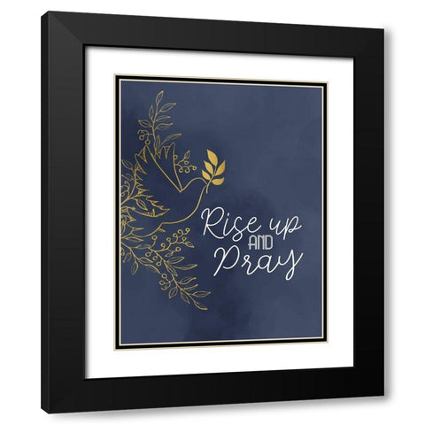 Rise V2 Black Modern Wood Framed Art Print with Double Matting by Allen, Kimberly