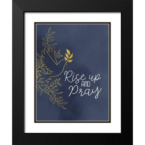 Rise V2 Black Modern Wood Framed Art Print with Double Matting by Allen, Kimberly