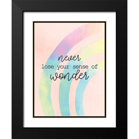 Never Loose Black Modern Wood Framed Art Print with Double Matting by Allen, Kimberly