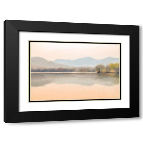 Pastel Summer Black Modern Wood Framed Art Print with Double Matting by Allen, Kimberly