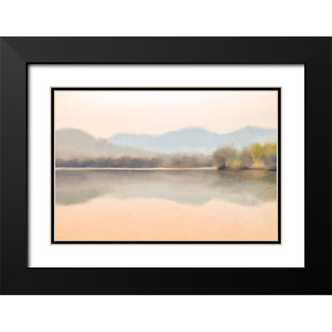 Pastel Summer Black Modern Wood Framed Art Print with Double Matting by Allen, Kimberly