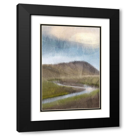 Stream Black Modern Wood Framed Art Print with Double Matting by Allen, Kimberly