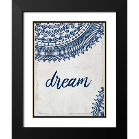 Wander Henna 1 Black Modern Wood Framed Art Print with Double Matting by Allen, Kimberly