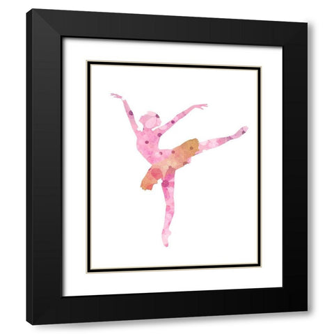 Arabesque 3 Black Modern Wood Framed Art Print with Double Matting by Allen, Kimberly