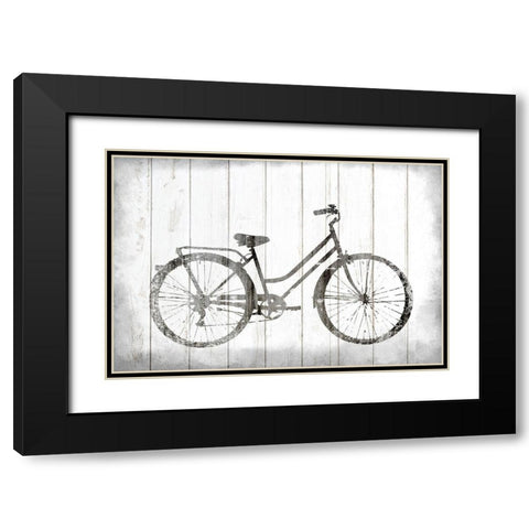 Vintage Bike v5 Black Modern Wood Framed Art Print with Double Matting by Allen, Kimberly