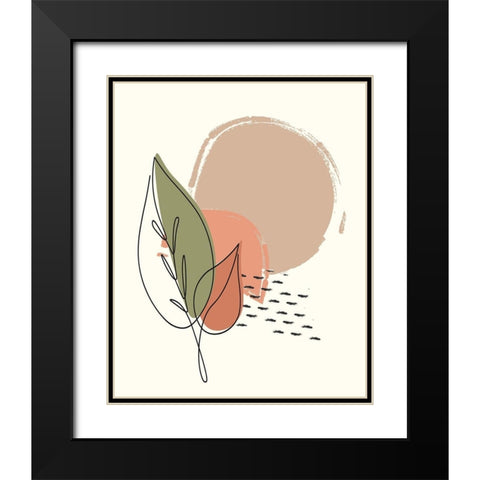 Elements 2 Black Modern Wood Framed Art Print with Double Matting by Allen, Kimberly