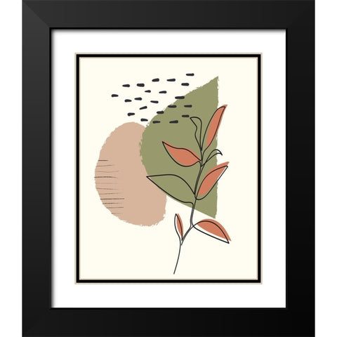 Elements 3 Black Modern Wood Framed Art Print with Double Matting by Allen, Kimberly