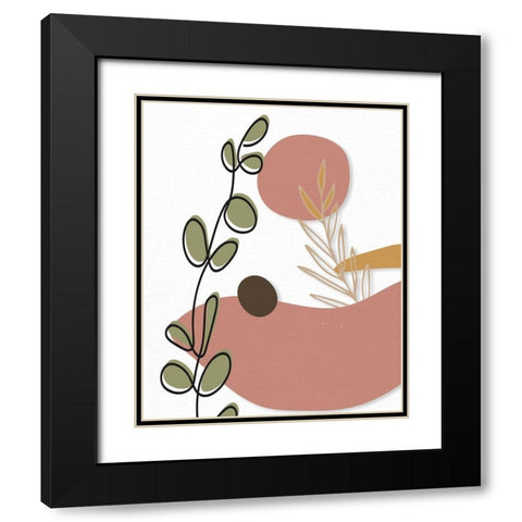 Natural Space 1 Black Modern Wood Framed Art Print with Double Matting by Allen, Kimberly