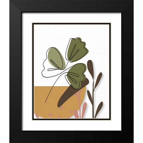 Natural Space 2 Black Modern Wood Framed Art Print with Double Matting by Allen, Kimberly