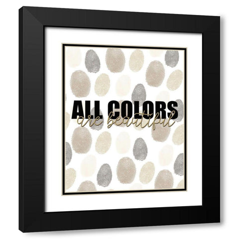 All Colors Black Modern Wood Framed Art Print with Double Matting by Allen, Kimberly