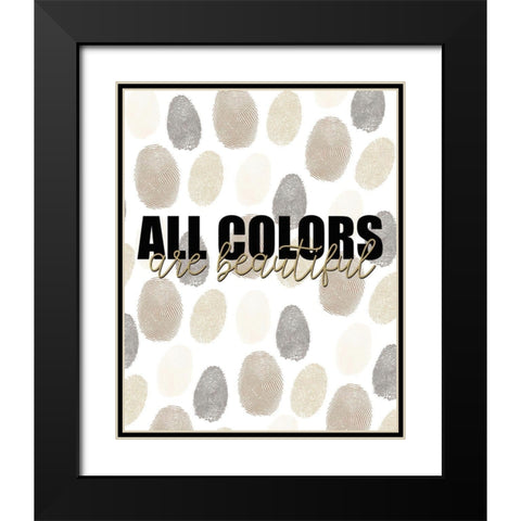 All Colors Black Modern Wood Framed Art Print with Double Matting by Allen, Kimberly